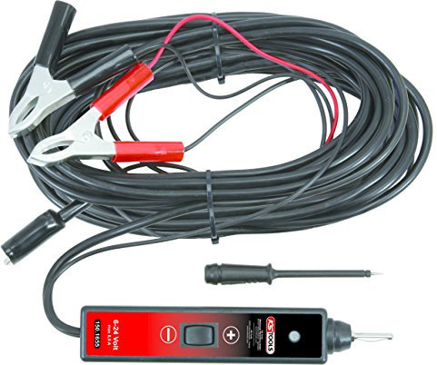 KS Tools 150.1655 Funktionsprüflampe 6-24V DC mit 25 Meter Kabel