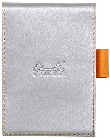 Rhodia Boutique 84 x 115 mm cubierta de la Bloc de notas Bloc no11 Rhodiarama – Cuaderno de plata