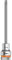 Wera 05003853001 8767 C HF TORX Embouts à douille TORX HF Zyklop à emmanchement 1/2 avec fonction de retenue, TX 30 x 140 mm, Argent/orange