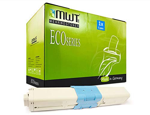 1x MWT Toner für Oki MC 332 342 DN DNW ersetzt 44973535 Blau Cyan Cartridge Kartusche Patrone
