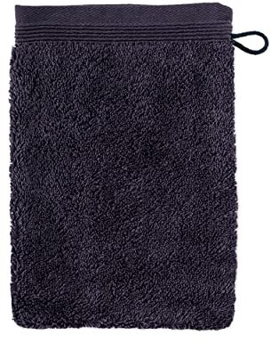 möve Superwuschel Waschhandschuh 20 x 15 cm aus 100% Baumwolle, dark grey