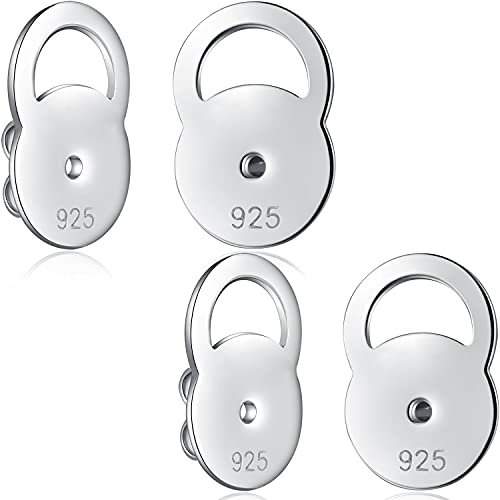 Ohrring Verschlusse Ohrstecker Verschlüsse Weißgold Ohrring Safety Verschluss,Verschlüsse Lifter,Ohrring Stecker Verschluss 925 Sterling Silber,Ohrring Heber Verschluss Eng,Ohrsteck Verschluss Groß