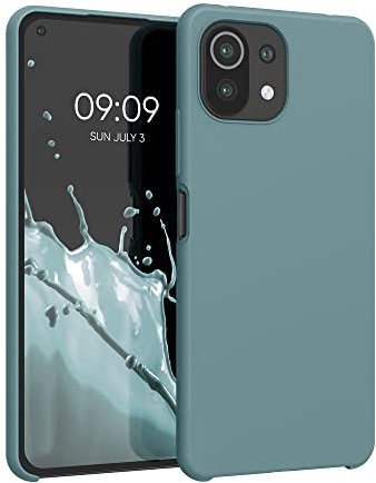 kwmobile Hülle kompatibel mit Xiaomi 11 Lite (5G) NE/Mi 11 Lite (5G) Hülle - Silikon Handy Case - Handyhülle weiche Oberfläche - kabelloses Laden - Arctic Night