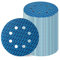 Fischschuppen Schleifpapier 125mm Klett 400 Körnung 8 Loch Schleifscheiben Gelten Exzenterschleifer Blau Schleifpads 70 PCS Stoffunterlegt Diamant-Form Schleifteller Rund