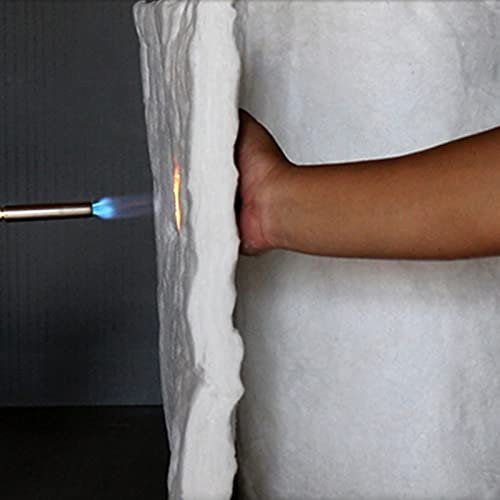 WMEIE Ceramic Fiber Insulation Blanket, High Temperature 2300F, for Home Foundries, Knife Making, Fireplace, Propane Forge, Kiln, Wood Stove, Pizza Oven,0.61x1m,20mm