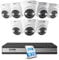 ZOSI 4K Überwachungskamera Set Aussen, 8X 8MP PoE Outdoor Kamera mit Personenerkennung, 4TB HDD NVR auf 32CH Erweiterbar, 24/7 Videoüberwachung, C225