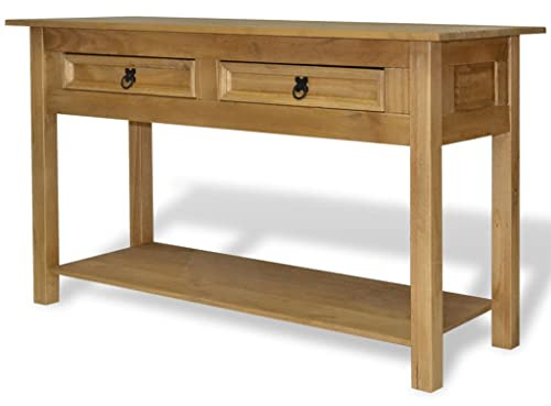 SKM Console Table Mexican Pine Corona Range 35.4x13.6x28.7