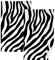 YOUJUNER Handtuch-Set 2er-Pack Zebra-Druck 100% Baumwolle Handtücher Weich Saugstark Baumwolle Duschtücher Gästetücher Dekor Handtücher