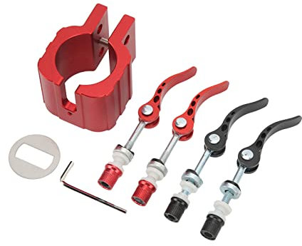 Scooter Folding Clamp, Folding Clamp Electric Scooter Rugged Lock Attachment Fit for ZERO 8X 10X 11X Electric Scooter(Red)