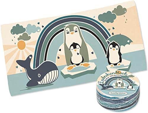 TapirElla Zauberhandtücher Pinguin Familie