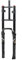 LHHL 26 Pouces Double Épaule Vélo Fourche À Suspension Air Alliage Magnésium Et D'aluminium Double Épaule Tube Direction Voyage 150mm QR Fourche for Fat Bike (Color : Black, Size : 26 inch)