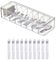 Transparent Plastic Cable Box, Cable Grid, Transparent Drawer Cable Organizer, with 8 Compartments, for Small Objects at Home, Office