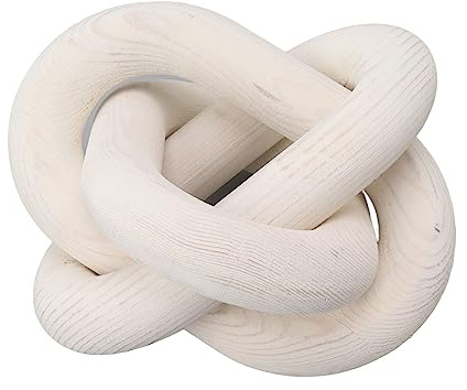 Chain Link Decor, 3 Link Wooden Link, Easy to Match, Safe for Home (White)