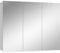Vicco Armoire de Toilette Sola, Blanc, 100 x 79.8 cm avec 3 Portes