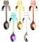 Oneroomone Cuchara de café de acero inoxidable, 5 piezas, cuchara de té para gatos, mini gatitos para agua, té, leche, café, sopa, azúcar, postre, aperitivo, especias, bebida, batido de leche