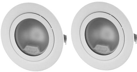 ADAKAT 2er Pack, Vollmetall Einbaustrahler G4 12V, Glasabdeckung