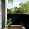 vidaXL Balkon Sichtschutz, Balkonbespannung mit Ösen Seil, Wasserfeste Balkonabdeckung, Balkonverkleidung für Balkon Terrasse, 120x700cm Schwarz 100% Polyester-Oxford