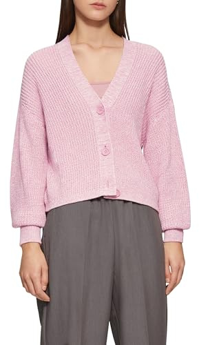 QS Kurze Strickjacke aus Baumwollmix mit Knöpfen