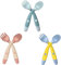 6 Stück Kinderbesteck Ab 1 Jahr, Esslernbesteck, Lernlöffel Baby, Esslernlöffel Baby, Baby Besteck, Baby Lernlöffel, Esslernlöffel, Besteck Baby, Babylöffel, Baby Gabel(Grün, Gelb, Rose)