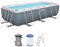 Bestway Steel Pro Max Kit Piscine Hors Sol - 404 cm x 201 cm x 100 cm - Gris