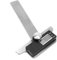Digitales Goniometer aus Edelstahl, Elektrischer Winkelmesser, 0–180°, Lineal, 0,01°, Holzbearbeitung, Konstruktion, Mechanische Bearbeitung