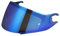 Helmvsier für Shark D Skwal D-Skwal 2 Spartan,Motorradhelm Visier,Motorrad Windschutz Helm Objektiv Visier,Integralhelm Visier UV-Beständig,Motorradhelm Visier Ersatz (Chrom Blau)