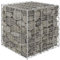 AUVYI Panier en pierre - Décoration de jardin - 50 x 50 x 50 cm - Cube - Gabions surélevés - Parterre surélevé - Clôture de jardin - Construction stable - Colonne de gabion - Mur de plantes - Gabions