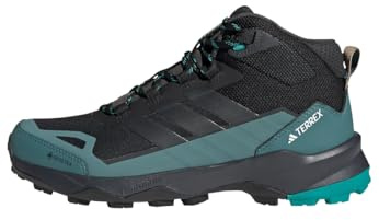 adidas Men's Terrex Skychaser AX5 Mid Gore-TEX Hiking Shoes, Core Black/Carbon/Pure Teal, 13.5 UK