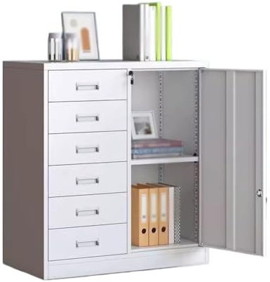 abinet File Organizer with Drawers for Office and Home Storage Iron Filing Cabinets for Financial Information and Tools Small File Box for Office Supplies Suitable for Desk or Table Storage.