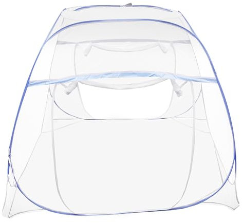 Moskitonetz Bett, Faltbares Moskitonetz Tragbares Reise-Moskitonetz Doppelbett Feinmaschiges Mückenne, 360° Vollständig Geschlossene Moskitonetze