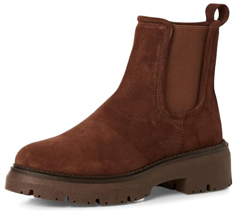 MARCO TOZZI Chelsea Boots da Donna in Pelle con Cerniera