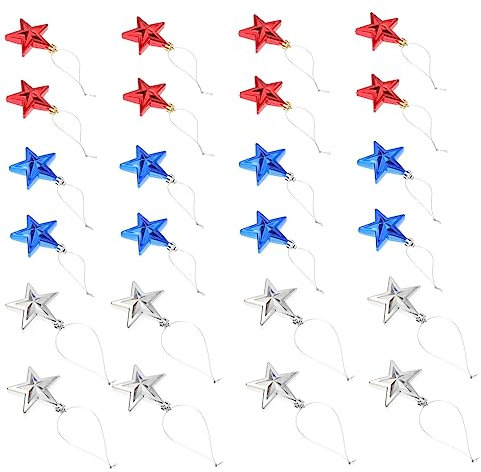 TOPBATHY 2 Sätze Unabhängigkeitstag Anhänger Patriotisch Hängende Ornamente Amerikanischer Nationalfeiertag Dekoration Usa Nationalfeiertag Dekoration Weihnachtsdeko Wohnkultur Stück * 2