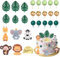 27 PCS Tiere Geburtstag Tortendeko, Tortendeko Tiere Wald, Dschungel Torten deko Geburtstag, Kindergeburtstags-Kuchendekoration, Geeignet für Kindergeburtstage