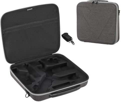 Fututech Aufbewahrungstasche für DJI RS4 Mini Umhängetasche für Stabilisator Transportkoffer Schutztasche Zubehör, grau, Umhängetasche