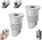 2 Stück Waschmaschinen Rohrdichtung mit Verschlusskappe,35-40mm Waschmaschinen-Ablaufschlauchdichtung,Washing Machine Drain Hose Seal,Wasserablaufrohr Dichtungsring für Zuhause,Küche