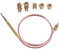 600mm M6*0.75 Thread Thermocouple Fireplace Replacement Kit Adaptors for Cooker, Gas Stove