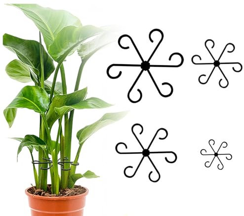 8er-Pack PflanzenstüTze,Pflanze Staudenhalter,4 GrößEn Pflanzenhalter,PflanzenstüTzen FüR Zimmerpflanzen,Pflanzenstamm Blumenhalter,Passend FüR Monstera-Spalier Und Callas,Tomaten,Hortensien Und Rosen