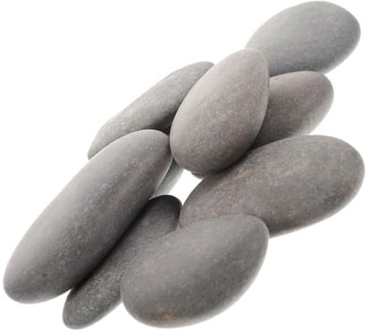 DOITOOL 10 Stück DIY Farbsteine zum Bemalen Glatte Flusssteine für Bastelprojekte für Innen und Gartendekoration Langlebig und Leicht zu Handhaben