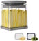 Cflagrant Taglierina manuale professionale, 2 griglie da taglio 6 e 10 mm, senza BPA