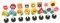 Abaodam Lot de 16 panneaux de signalisation routière en bois pour mini panneaux de signalisation pour l'apprentissage préscolaire éducatif de sensibilisation à la circulation, design compact pour la
