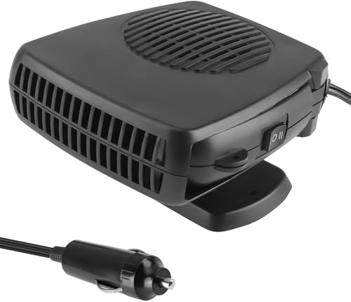 Chauffage Voiture 12V 200W avec Rotation 360° – Chauffage d’Appoint Allume-Cigare Rapide pour Dégivrage et Désembuage – Chauffage Voiture Portable pour SUV, Pare-Brise, Camions, Camping-Car, Taxis
