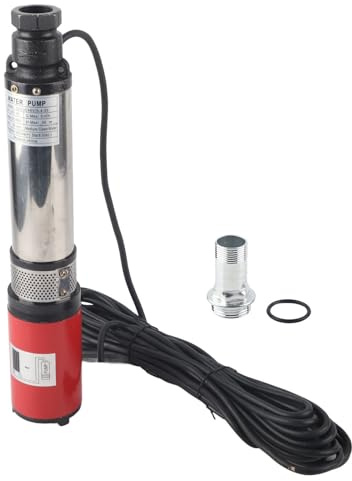 Haofy DC-Tiefbrunnenpumpe, Effizienter Messingmotor, Batterie-Solarwasserpumpe mit Großem Durchfluss für die Bewässerung von Haus und Garten, DC48 V