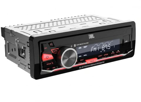 JBL Celebrity 350 Receptor Multimedia 1-DIN para Coche con sintonizador Am/FM RDS, conexión Bluetooth 6.0, Amplificador de 4x50W, Salida RCA de 6 Canales para Altavoces y Llamadas Manos Libres.