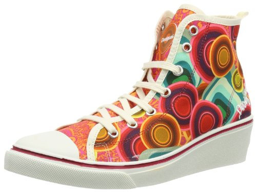 Desigual Sneaker Wedge Estrella 6 41KS165303640 Damen Sneaker, Rot (Rojo Clavel 3036), EU 40