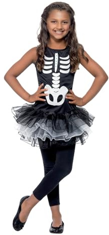 Smiffy's Women's Skeleton Tutu Costume Small Multicoloured