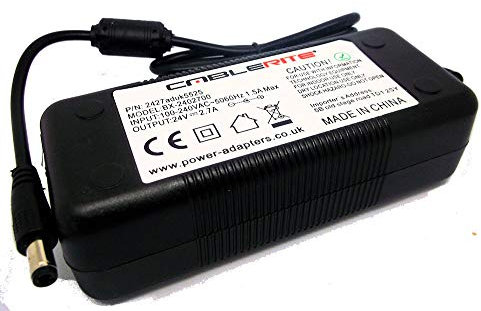 Cablerite Power supply adapter for Samsung Soundbar HW-F551 Desktop include psu