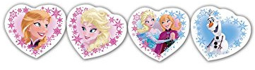 Die Eiskönigin - Radiergummi in Herzform, 4 Stück