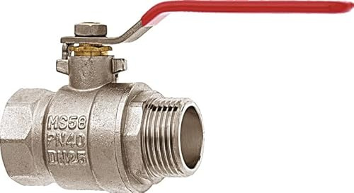 GEKA plus-Kugelhahn Typ 3, IG x AG G 1/2 MS Ni, 65.3401