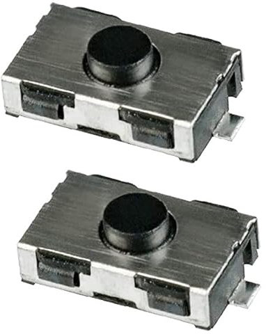 Lakamodo® – Juego de 2 botones interruptores para llave de Peugeot 206, 107, 307, 406, Citroën C3, C2