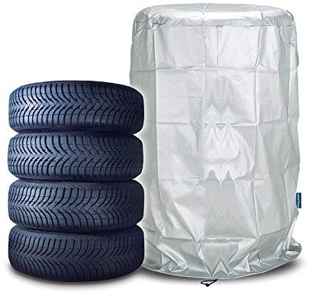 Goodyear Radabdeckung mit Verschluss, Schwarz, Kunststoff, 80 x 120 cm, UV-Schutz, für Roller
